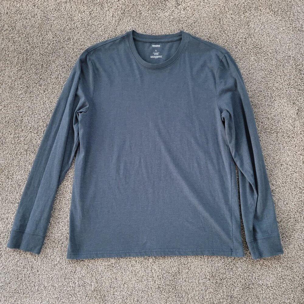 Men's Sonoma Long Sleeve Crew Neck T-shirt Large